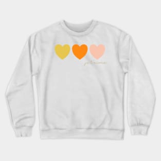 Je T'aime Hearts Crewneck Sweatshirt